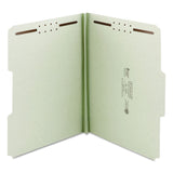 Smead™ Recycled Pressboard Fastener Folders, 1" Expansion, 2 Fasteners, Letter Size, Gray-Green Exterior, 25/Box (SMD15003) Box of 25