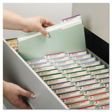 Smead™ Recycled Pressboard Fastener Folders, 1/3-Cut Tabs, Two SafeSHIELD Fasteners, 1" Expansion, Letter Size, Gray-Green, 25/Box (SMD14931) Each