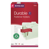 Smead™ Recycled Pressboard Fastener Folders, 1" Expansion, 2 Fasteners, Legal Size, Gray-Green Exterior, 25/Box (SMD20003) Box of 25