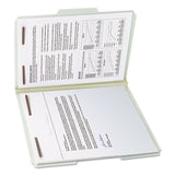 Smead™ Recycled Pressboard Fastener Folders, 1" Expansion, 2 Fasteners, Letter Size, Gray-Green Exterior, 25/Box (SMD15003) Box of 25