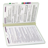 Smead™ Recycled Pressboard Fastener Folders, Straight Tabs, Two SafeSHIELD Fasteners, 2" Expansion, Legal Size, Gray-Green, 25/Box (SMD19910) Each