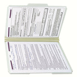Smead™ Recycled Pressboard Fastener Folders, 1/3-Cut Tabs, Two SafeSHIELD Fasteners, 2" Expansion, Legal Size, Gray-Green, 25/Box (SMD19934) Each