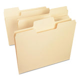 Smead™ SuperTab Top Tab File Folders, 1/3-Cut Tabs: Assorted, Letter Size, 0.75" Expansion, 11-pt Manila, 100/Box (SMD10301) Box of 100