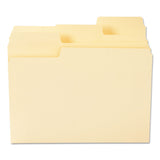 Smead™ SuperTab Top Tab File Folders, 1/3-Cut Tabs: Assorted, Letter Size, 0.75" Expansion, 11-pt Manila, 100/Box (SMD10301) Box of 100