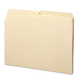 Smead™ Reinforced Tab Manila File Folders, 1/2-Cut Tabs: Assorted, Letter Size, 0.75" Expansion, 11-pt Manila, 100/Box (SMD10326) Box of 100