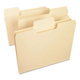 Smead™ SuperTab Top Tab File Folders, 1/3-Cut Tabs: Assorted, Letter Size, 0.75" Expansion, 11-pt Manila, 100/Box (SMD10301) Box of 100