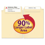 Smead™ SuperTab Top Tab File Folders, 1/3-Cut Tabs: Assorted, Letter Size, 0.75" Expansion, 11-pt Manila, 100/Box (SMD10301) Box of 100