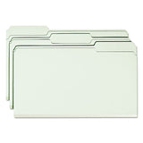 Smead™ Expanding Recycled Heavy Pressboard Folders, 1/3-Cut Tabs: Assorted, Legal Size, 2" Expansion, Gray-Green, 25/Box (SMD18234) Each