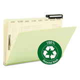 Smead™ Pressboard Mortgage Folders, 1" Expansion, 8 Dividers, 1 Fastener, Legal Size, Green Exterior, 10/Box (SMD78208) Box of 10