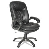 OIF Executive Swivel/Tilt Bonded Leather High-Back Chair, Supports Up to 250 lb, 18.50" to 21.65" Seat Height, Black (OIFGM4119) Each