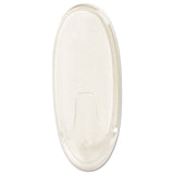 Command™ All Weather Hooks and Strips, Large, Plastic, Clear, 4 lb Capacity, 1 Hook and 2 Strips/Pack (MMM17093CLRAWES) Each