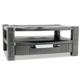 Kantek Two-Level Monitor Stand, 17" x 13.25" x 3.5" to 7", Black, Supports 50 lbs (KTKMS480) Each