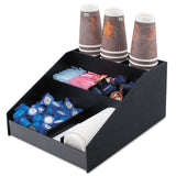 Vertiflex® Commercial Grade Horizontal Condiment Organizer, 9 Compartments, 12 x 16 x 7.5, Black (VRTVFCC1200) Each