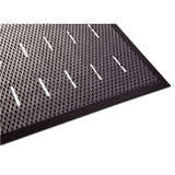 Guardian Free Flow Comfort Utility Floor Mat, 36 x 48, Black (MLL34030401) Each