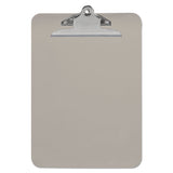 Universal® Plastic Clipboard with High Capacity Clip, 1.25" Clip Capacity, Holds 8.5 x 11 Sheets, Translucent Black (UNV40306) Each