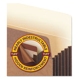 Smead™ Redrope TUFF Pocket Drop-Front File Pockets with Fully Lined Gussets, 5.25" Expansion, Legal Size, Redrope, 10/Box (SMD74390) Pack of 10