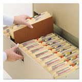 Smead™ Redrope TUFF Pocket Drop-Front File Pockets with Fully Lined Gussets, 7" Expansion, Letter Size, Redrope, 5/Box (SMD73395) Pack of 5