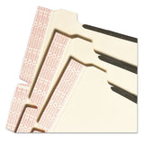 Smead™ Self-Adhesive Folder Dividers with Twin-Prong Fasteners for Top/End Tab Folders, 1 Fastener, Letter Size, Manila, 25/Pack (SMD68025) Pack of 25