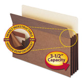 Smead™ Redrope TUFF Pocket Drop-Front File Pockets with Fully Lined Gussets, 3.5" Expansion, Legal Size, Redrope, 10/Box (SMD74380) Pack of 10