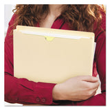 Smead™ 100% Recycled Top Tab File Jackets, Straight Tab, Letter Size, Manila, 50/Box (SMD75605) Box of 50