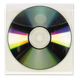 Smead™ Self-Adhesive CD/Diskette Pockets, Clear, 10/Pack (SMD68144) Pack of 10