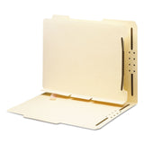 Smead™ Self-Adhesive Folder Dividers with Twin-Prong Fasteners for Top/End Tab Folders, 1 Fastener, Letter Size, Manila, 25/Pack (SMD68025) Pack of 25