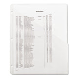 Smead™ Organized Up Poly Slash Jackets, 2-Sections, Letter Size, Clear, 5/Pack (SMD89506) Pack of 5