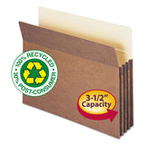 Smead™ Recycled Top Tab File Pockets, 3.5" Expansion, Letter Size, Redrope, 25/Box (SMD73205) Box of 25