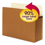 Smead™ SuperTab Pockets, 5.25" Expansion, Letter Size, Redrope, 10/Box (SMD73240) Pack of 10