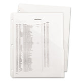Smead™ Organized Up Poly Slash Jackets, 2-Sections, Letter Size, Clear, 5/Pack (SMD89506) Pack of 5
