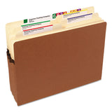 Smead™ Redrope Drop Front File Pockets, 3.5" Expansion, Letter Size, Redrope, 25/Box (SMD73224) Pack of 25