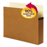 Smead™ SuperTab Pockets, 3.5" Expansion, Letter Size, Redrope, 25/Box (SMD73230) Pack of 25
