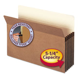 Smead™ Redrope Drop Front File Pockets, 5.25" Expansion, Legal Size, Redrope, 50/Box (SMD74810) Pack of 50