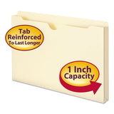 Smead™ Manila File Jackets, 2-Ply Straight Tab, Legal Size, Manila, 50/Box (SMD76520) Box of 50