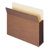 Smead™ Redrope TUFF Pocket Drop-Front File Pockets with Fully Lined Gussets, 3.5" Expansion, Letter Size, Redrope, 10/Box (SMD73380) Pack of 10