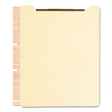 Smead™ Self-Adhesive Folder Dividers with Twin-Prong Fasteners for Top/End Tab Folders, 1 Fastener, Letter Size, Manila, 25/Pack (SMD68025) Pack of 25