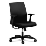 HON® Ignition Series Fabric Low-Back Task Chair, Supports Up to 300 lb, 17" to 21.5" Seat Height, Black (HONIT105CU10)
