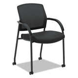 HON Lota Series Guest Side Chair, 23" x 24.75" x 34.5", Black Seat/Black Back, Black Base (HON2285VA10) Each