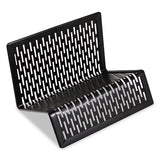 Artistic® Urban Collection Punched Metal Business Card Holder, Holds 50 2 x 3.5 Cards, Perforated Steel, Black (AOPART20001) Each