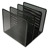 Artistic® Urban Collection Punched Metal File Sorter, 3 Sections, Letter Size Files, 8" x 8" x 7.25", Black (AOPART20009) Each