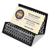 Artistic® Urban Collection Punched Metal Business Card Holder, Holds 50 2 x 3.5 Cards, Perforated Steel, Black (AOPART20001) Each