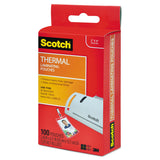 Scotch™ Laminating Pouches, 5 mil, 2.25" x 4.25", Gloss Clear, 100/Pack (MMMTP5852100) Pack of 100