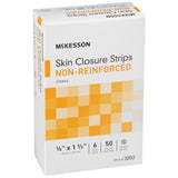 McKesson Skin Closure Strip 1/4 X 1-1/2 Inch Nonwoven Material Flexible Strip Tan (876301_BX) 50/BX