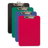 Mobile OPS® Unbreakable Recycled Clipboard, 0.25" Clip Capacity, Holds 8.5 x 11 Sheets, Red (BAU61622) Each