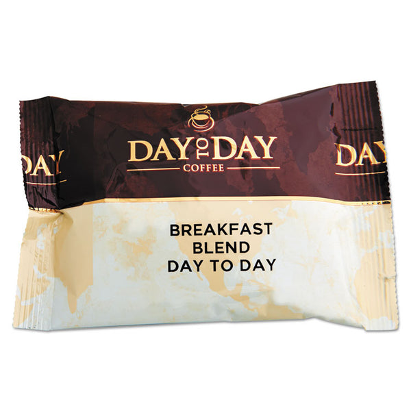 Day to Day Coffee® 100% Pure Coffee, Breakfast Blend, 1.5 oz Pack, 42 Packs/Carton (PCO23003)