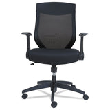 Alera® Alera EB-K Series Synchro Mid-Back Flip-Arm Mesh Chair, Supports Up to 275 lb, 18.5“ to 22.04" Seat Height, Black (ALEEBK4217) Each