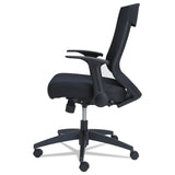 Alera® Alera EB-K Series Synchro Mid-Back Flip-Arm Mesh Chair, Supports Up to 275 lb, 18.5“ to 22.04" Seat Height, Black (ALEEBK4217) Each