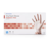 McKesson Confiderm® Exam Glove Large NonSterile Vinyl Standard Cuff Length Smooth Clear Not Rated (871024_BX) 50/BX