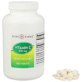 Geri-Care® Vitamin C Supplement Ascorbic Acid 500 mg Strength Tablet 500 per Bottle (689197_BT) 1/BT
