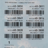 McKesson Terries™ Slipper Socks Unisex Child Single Tread Single Patient Use Light Blue (334873_PR) 1/PR